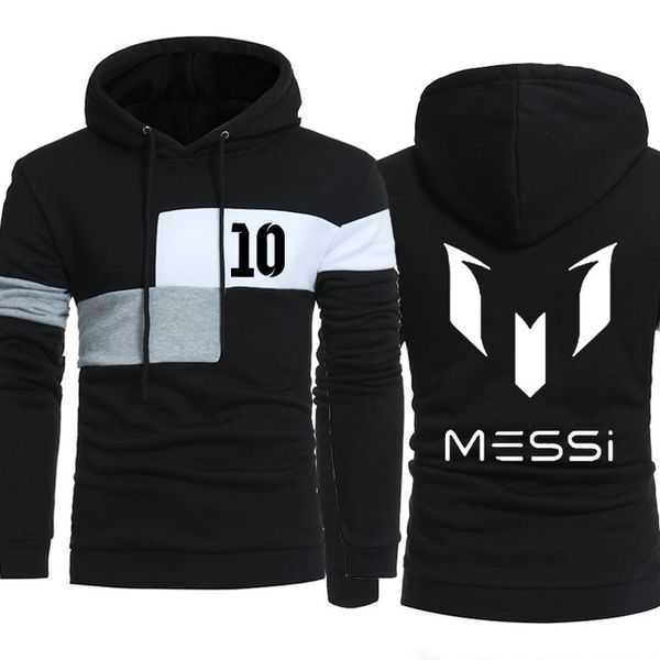 

messi hoodie men messi 10 print sportwear men hoodies sweatshirts casual coat slim fit hoody harajuku hooded tracksuit h