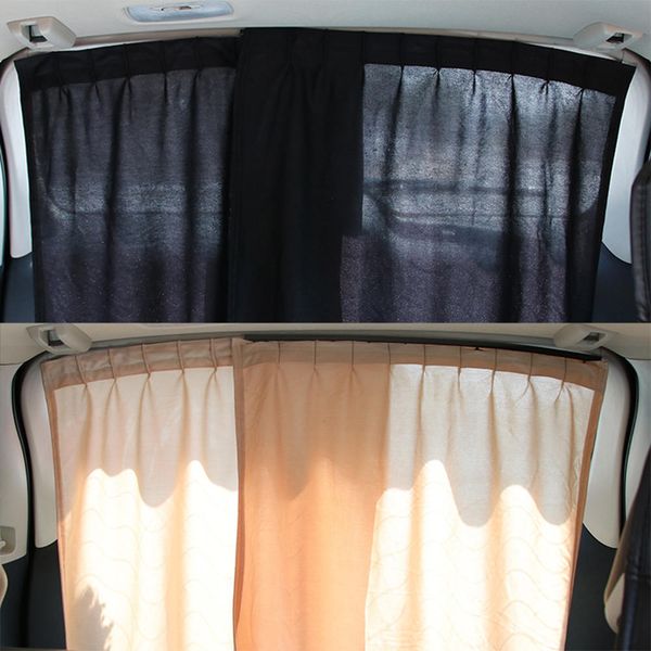 

2pcs universal luxury vip car van suv window curtain uv sunshade visor kit rear window sunshade car accessories