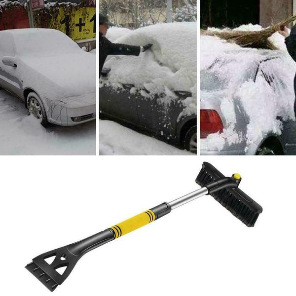 

2019 ice snow scraper car window retractable shovel removal brush squeegee tool v6