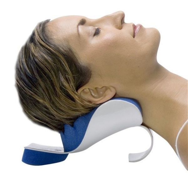 

neck support pillow portable travel head massage pain relief relaxer and shoulder