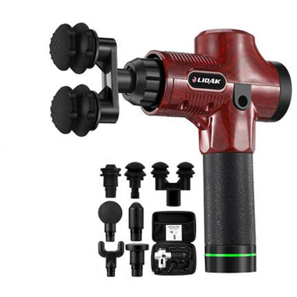 

massage gun cordless percussion massager quiet powerful 8 massage heads 30 speed muscle relaxation with bag mg2020