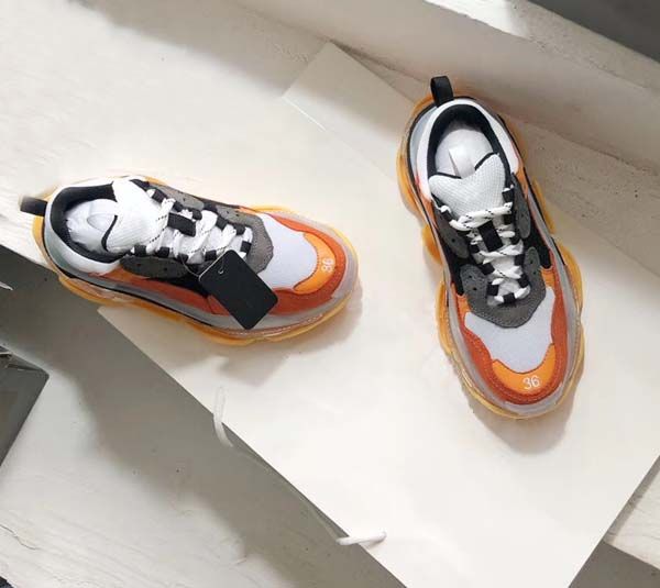 

2020 luxury platform triple designer shoes designer sneakers gym combination air cushion sneakers for men women casual shoes, Black