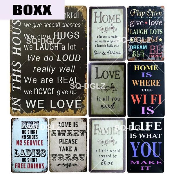 

главная / любовь / семья металлическая вывеска сладкие слова жестяная вывеска металлические знаки домашний декор живопись таблички художеств