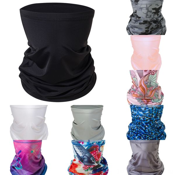 

n3n2x uv outdoor protection scarf cycling bicycle scarf sportswear triangle headband outdoor sunscreen riding face mask men's bandana, Black