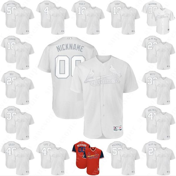 

Cardinals Nickname 2019 Players Weekend Jersey Harrison Bader Jose Martinez Miller Tyler O'Neill Matt Wieters Dakota Hudson Tommy Edman