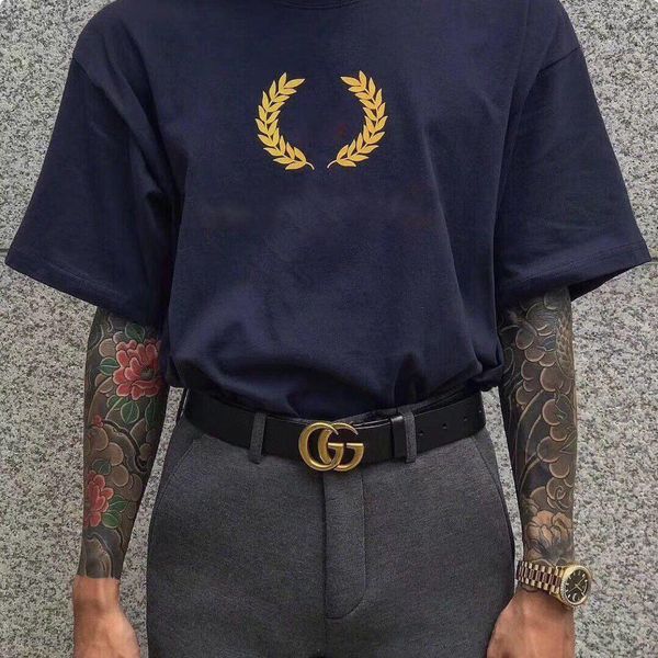 

balenciaga balenciaga blcg бб колосья пшеницы мужские дизайнерские футболки роскошь высокая-конец спорт-стрит сплошной с коротким рукавом ви, White;black