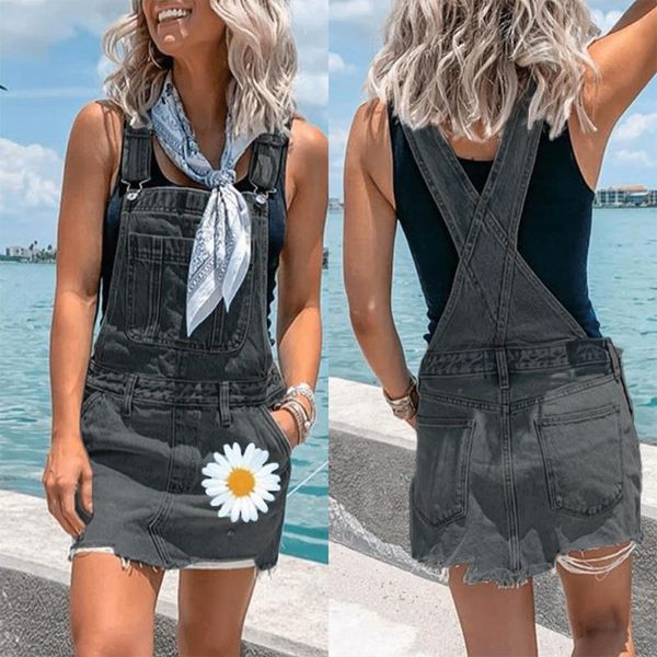 

women adjustable rompers women's adjustable overall shorts distressed denim jumpsuit summer dress new distressed denim rompers, Blue