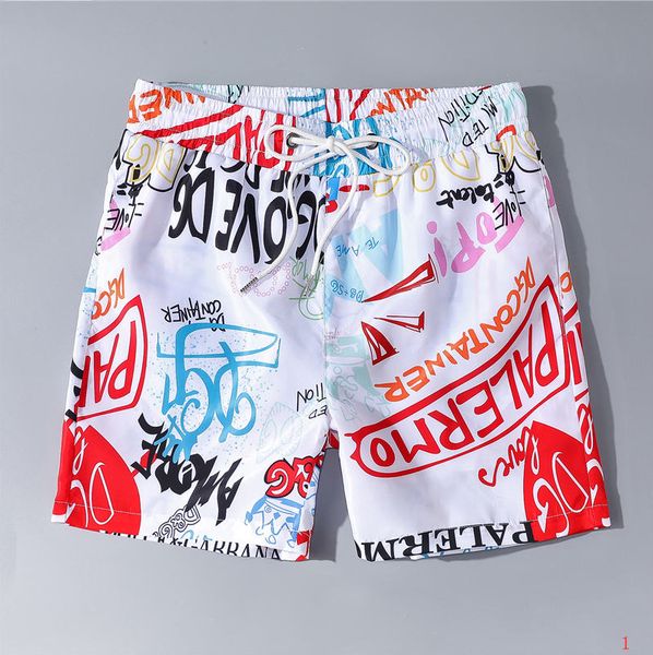 

2020 summer new fashion mens designer shorts letters colorful trouse joggers shorts anti-water beach shorts casual clothes lr200337, White;black