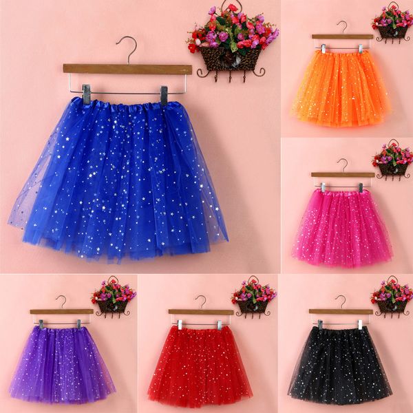 

ladies women's tulle skirt pleated gauze short tutu dancing casual skirts in eleven colour for dropshipping, Black