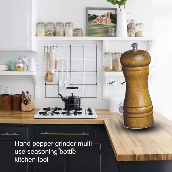 

kitchen oak grinder pepper powder pepper grinder manual pepper grinder multi-purpose cruet kitchen gadget