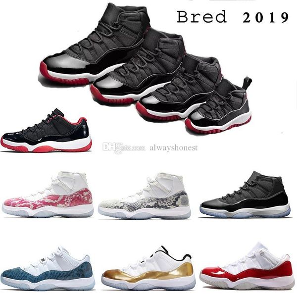 

stock x bred 11 mens basketball shoes bred 11s black red 378037-061 space jam cap and gown men women sports sneakers 5.5-13