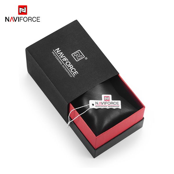 

naviforce brand original watch box, Black;blue
