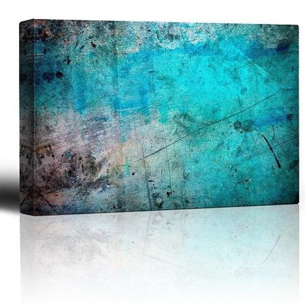 

handpainted &hd print modern abstract blue and splatter ink art oil painting wall art home decor on canvas l61