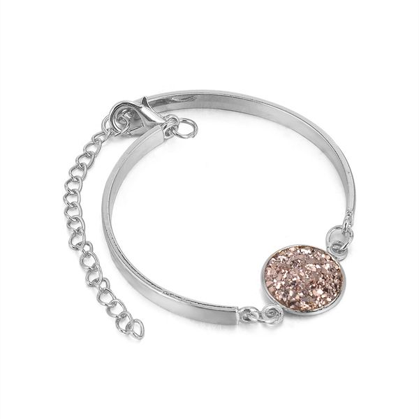 

round bracelets bangles women jewelry natural stone bracelet christmas jewelrys heart star bracelet, Golden;silver