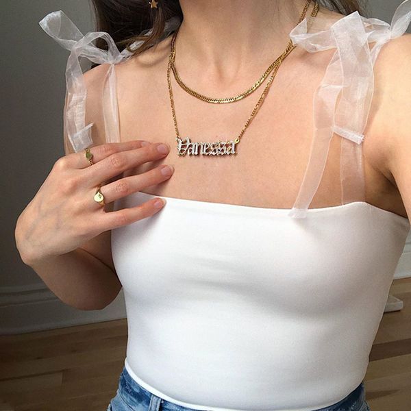 

crop top vest mesh sheer ленты рукавов плеча бинт bow knot черный насыщенный цвет camis женщины 90-ых ins белый летний топ, White