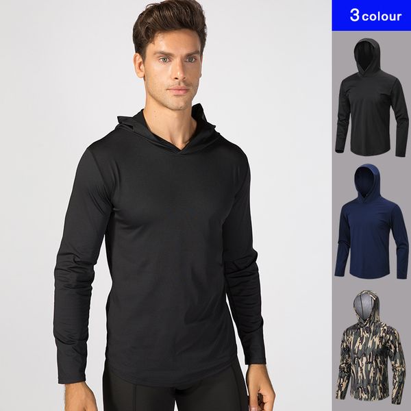 

yel men running jackets pullover fitness sportswear long sleeve breathable sports t-shirt soccer outdoor training clothes, Black;red