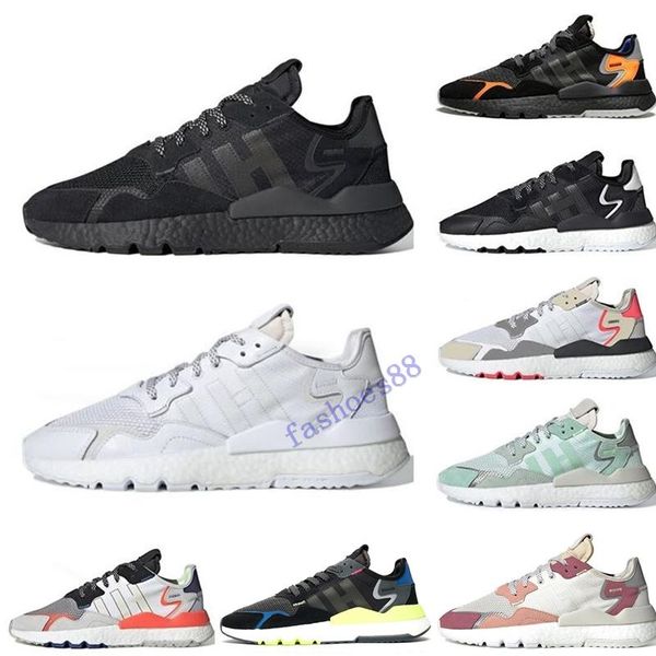 

2020 nite jogger 3m reflective men women running shoes triple black white green mens trainers sports sneakers size 36-45