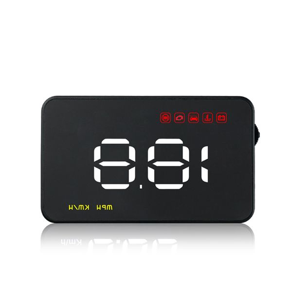 

3.5" car hud speedometer head up display windshield digital speed projector overspeed alarm for all vehicle