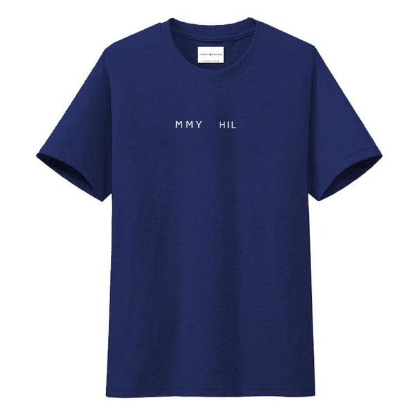 

высококачественная брендовая модная футболка, есть 7 видов цветных мужчин роскошный дизайнерский бренд 1t tommy t-shirt 1t new, White;black