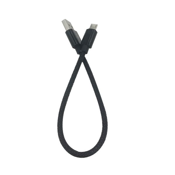 

25cm nylon micro usb cable output 2.4a fast charge wire