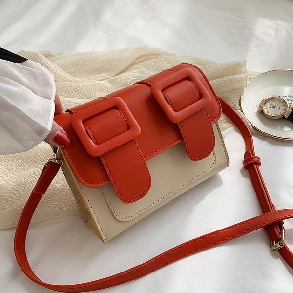 

2020 новая женская модная сумка cambridge satchel color blocking simple vintage shoulder cross-body massenger bag