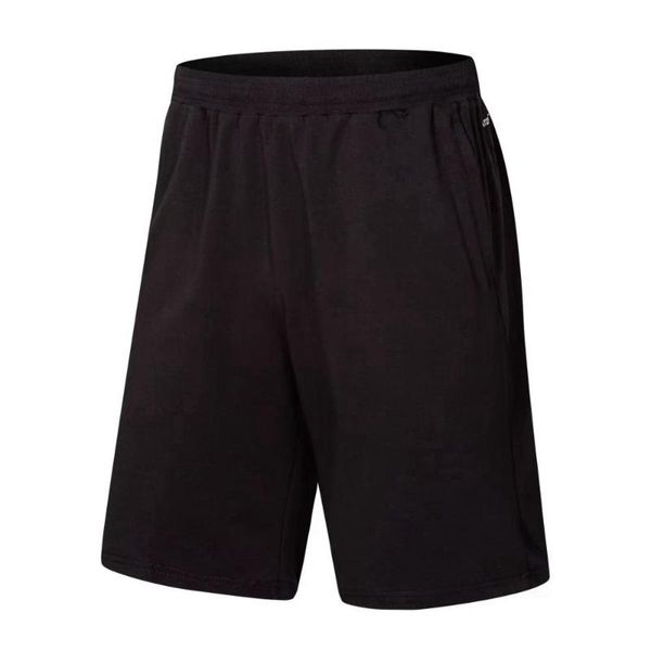 

mens gym fitness cotton shorts run jogging sports bodybuilding calf-length crossfit sweatpants 2020 new male workout short pants, Black;blue