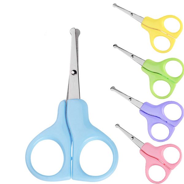 

5 color stainless steel safety nail clippers scissors manicure cutter for newborn baby convenient baby care safe nail