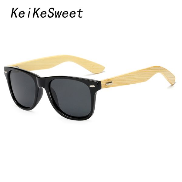 

keikesweet polarized protection wood man cool rivets original bamboo brand sunglasses rays women sport sun glasses, White;black