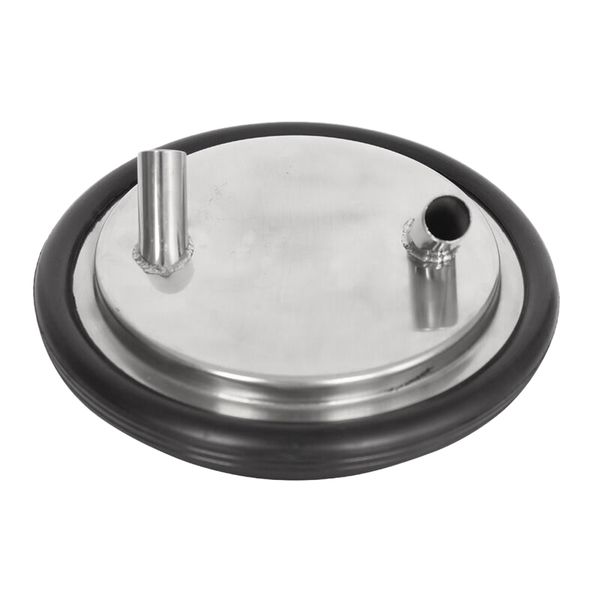 

stainless steel bucket pail dog farm water milk feeding two open lid