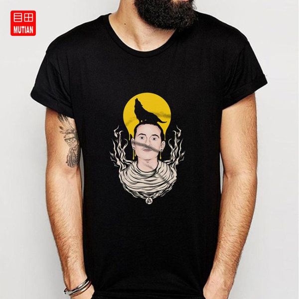 

chester bennington shadowness t shirt, White;black