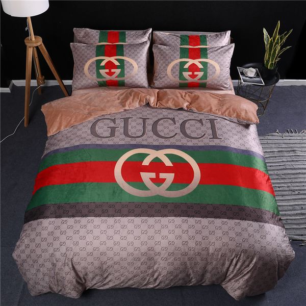 

Качество Полоса Постельные Принадлежности Европа И Америка 4 Шт Покрывало Дизайн