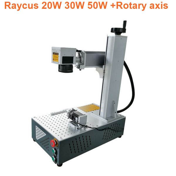 

raycus 30w 50w fiber laser marking machine laser marking machine for metal material rotary attached