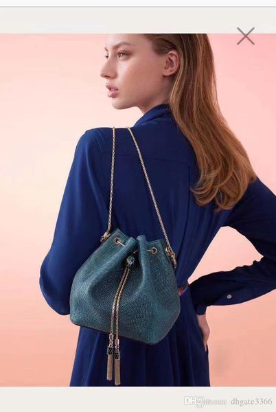 

classic designer fashion ladies bucket bag shoulder messenger bag fashion handbag original single leather exquisite craft