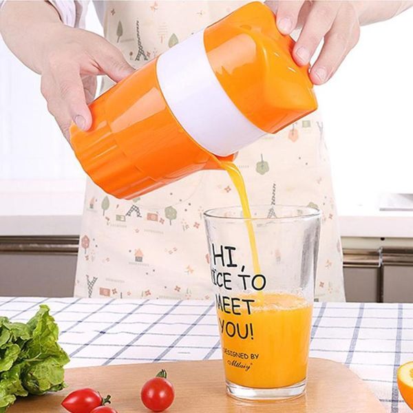 

300ml portable manual juicer cup for citrus orange lemon fruit squeezer 100% original juice child healthy