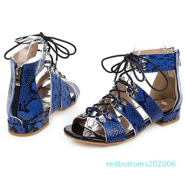 

sarairis 2020 новая мода peep toe гладиаторские сандалии женская обувь коренастый каблук шнуровка смешанные цвета модная обувь женские санда, Black