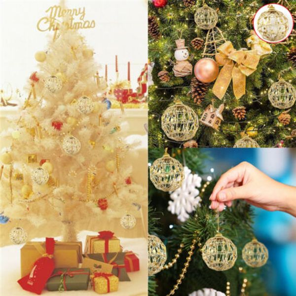 

sequin christmas tree decoration balls xmas home party decoration ornaments 6pcs