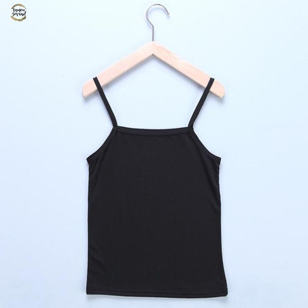 

summer camisole tank women's slim stretchy spaghetti strap sleeveless o-neck basic plain vest shirt vests, White