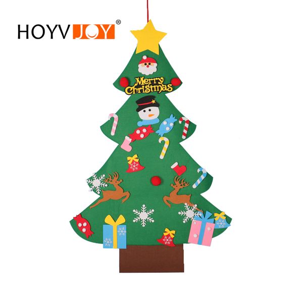 

hoyvjoy kids diy felt christmas tree with ornaments children christmas gifts for 2019 new year door wall hanging xmas decoration