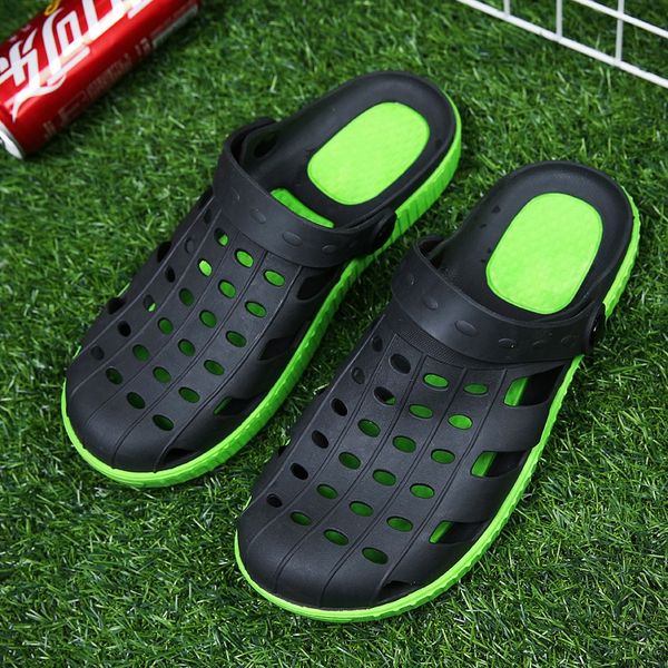 

оригинальные садовые шлепанцы группа быстросохнущие водные туфли мужчины желе спорт летний пляж плоский eva тапочки открытый сандалии обувь