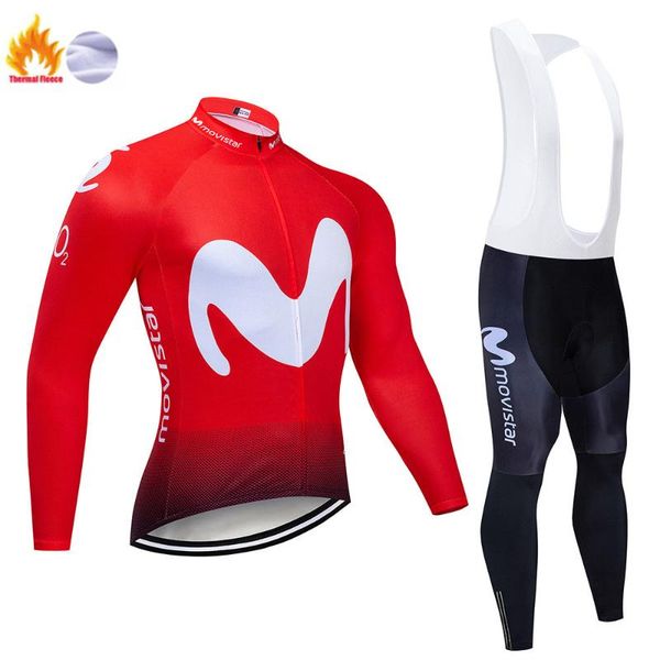 

red m letter winter thermal fleece cycling jerseys set maillot ropa ciclismo invierno 2020 mtb bicycle clothing bike clothes, Black;blue