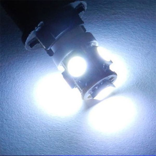 

2pcs супер высокая яркость t10 dc12v 5 smd белого светодиода автомобилей клин хвостового водонепроницаемые свет энергосберегающие лампы