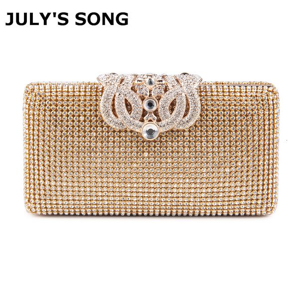 

women evening bags rhinestones metal crown handbags full of diamonds day clutches purse evening bags silver/gold/black cj191205