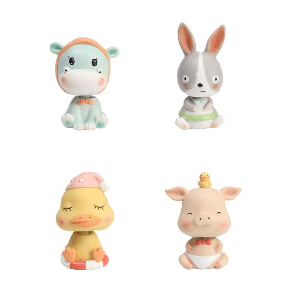

cute resin animal shaking head jewelry home bedroom decoration gift