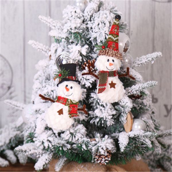 

5pc year latest christmas snowman cute xmas tree ornament deco christmas decoration for home navidad 2019 kid gift