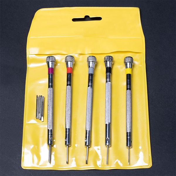 

5pcs/set small screwdriver kit for glasses lap,cellphone flat screwdriver for watches toys slotted repair tools