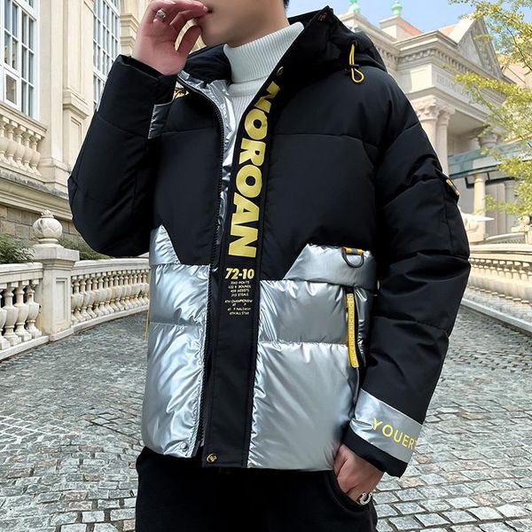 

casual parka outwear brand clothing jackets thick warm mens quality 2020 new winter jacket men fashion coat men's, Black