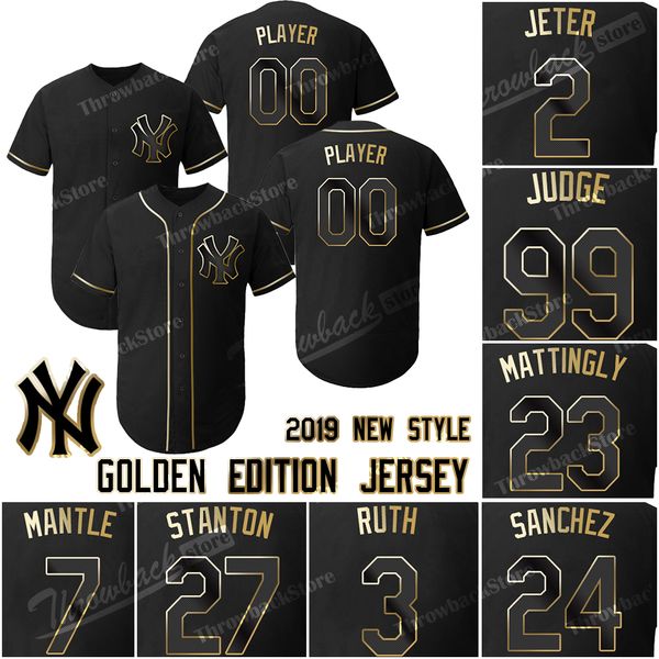 

custom yankees aaron judge golden edition jersey mariano rivera mariano rivera clint frazier luke voit derek jeter 2019, Blue;black