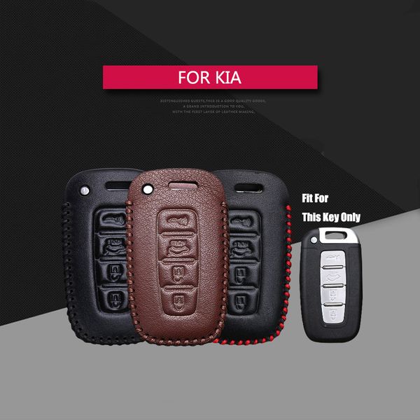 

for kia k5 optima key case keychain leather remote key cover shell for kia sorento sportage r spectra shuma forte borrego cerato