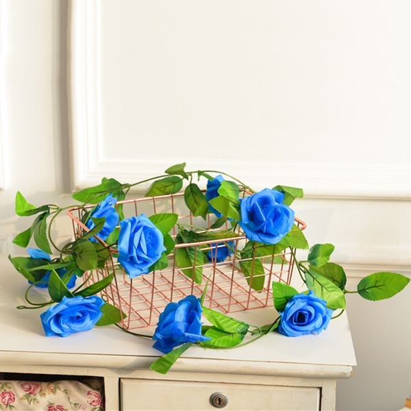 

2pcs artificial rose vine wedding decoration shopping malls pgraphic prop