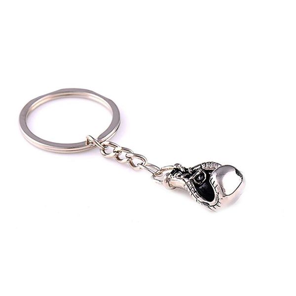 

glove car alloy pendant gift dreamed keyfob key ring keychain boxing gloves, Silver